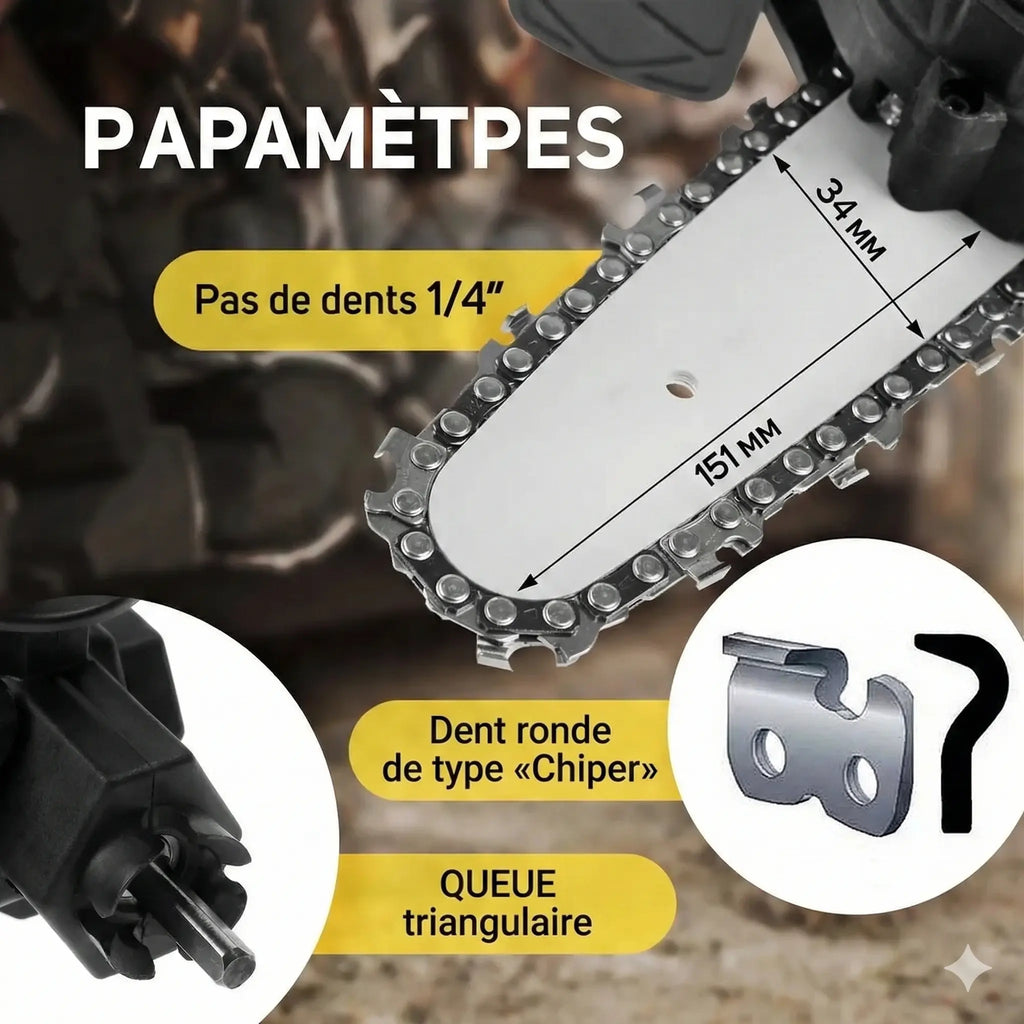 Accessoire tronçonneuse pour perceuse