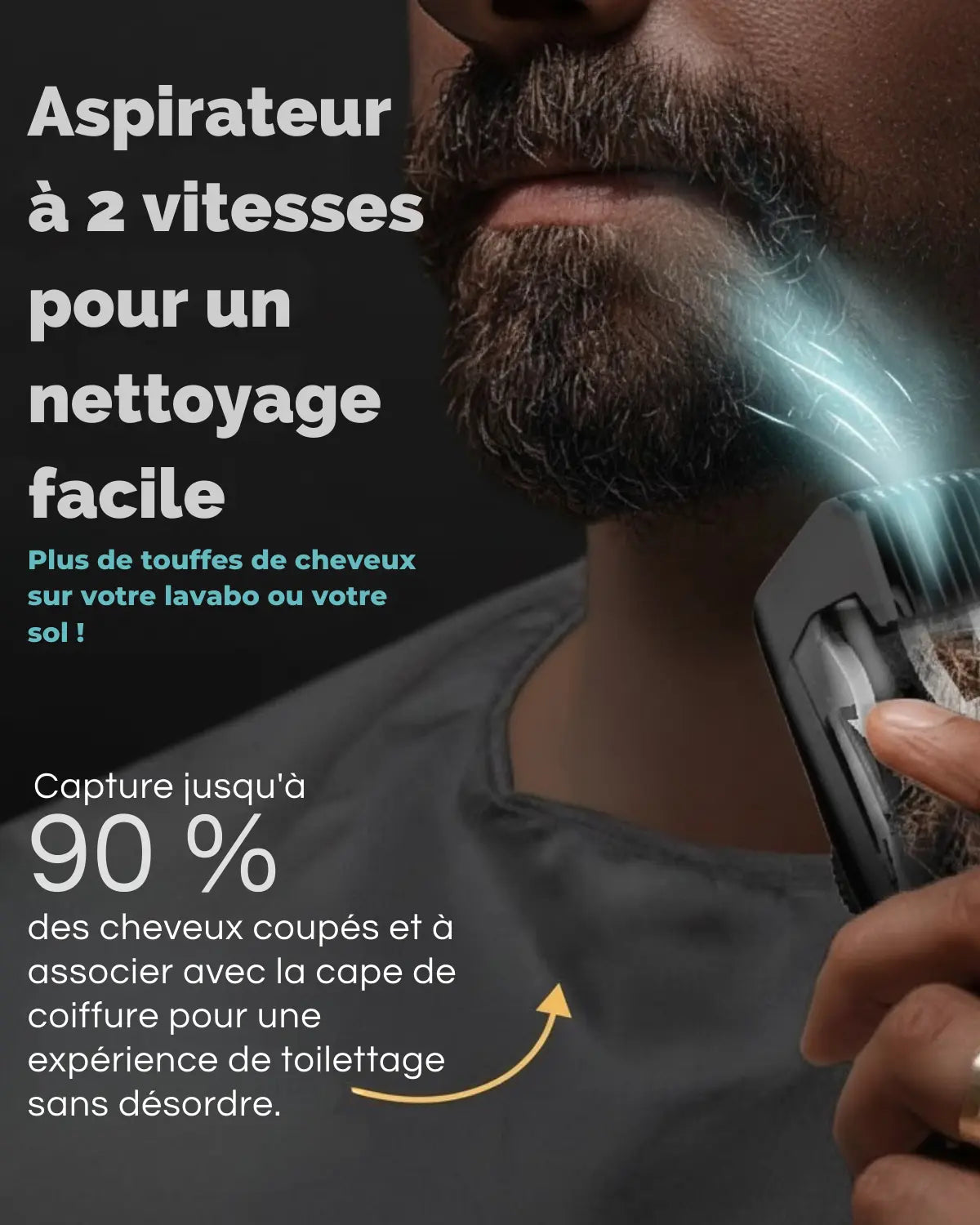 💈TONDEUSE AVEC ASPIRATEUR INTÉGRÉ🪒