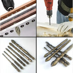 Kit de Forets Excentriques à Quatre Cannelures et Tête Scie (6 Pièces)🛠️