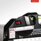 Niveau Laser Professionnel 4-en-1 avec Règle, Échelle et Triple Niveau à Bulle