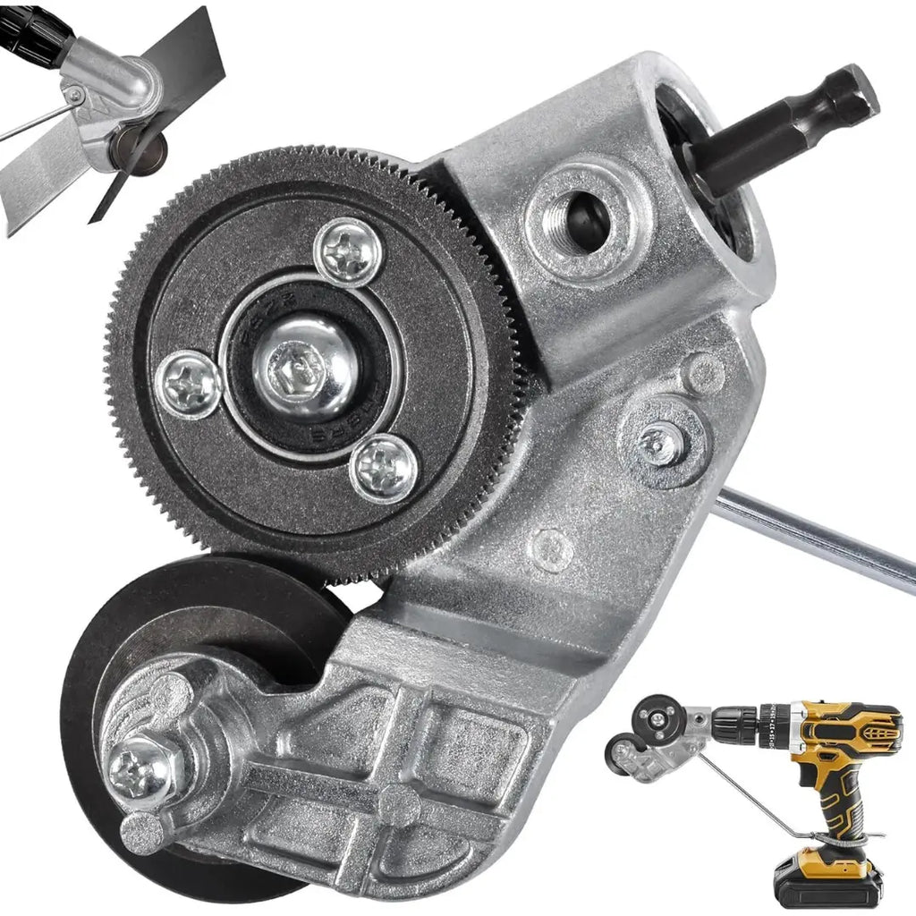 Accessoire de perceuse pour découpe de tôle