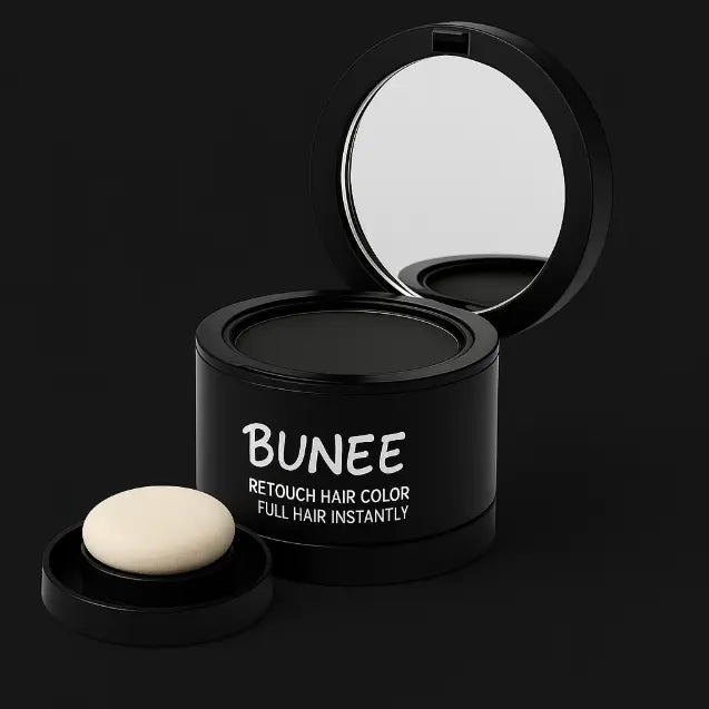 Bunee® — Rellenador Capilar Negro Profesional • Cubre al Instante las Zonas Finas y Calvas para un Look Más Voluminoso (compra uno y obtén otro gratis con envío gratuito)