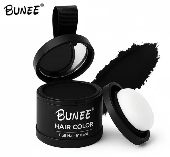 Bunee® — Rellenador Capilar Negro Profesional • Cubre al Instante las Zonas Finas y Calvas para un Look Más Voluminoso (compra uno y obtén otro gratis con envío gratuito)