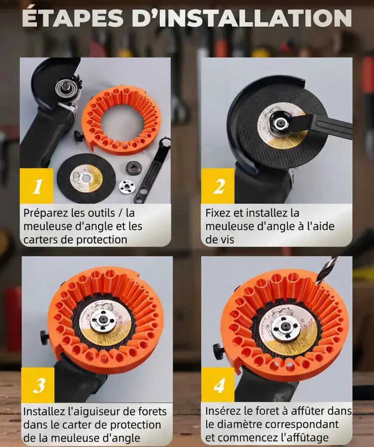 Aiguiseur de Forets Efficace et Rapide