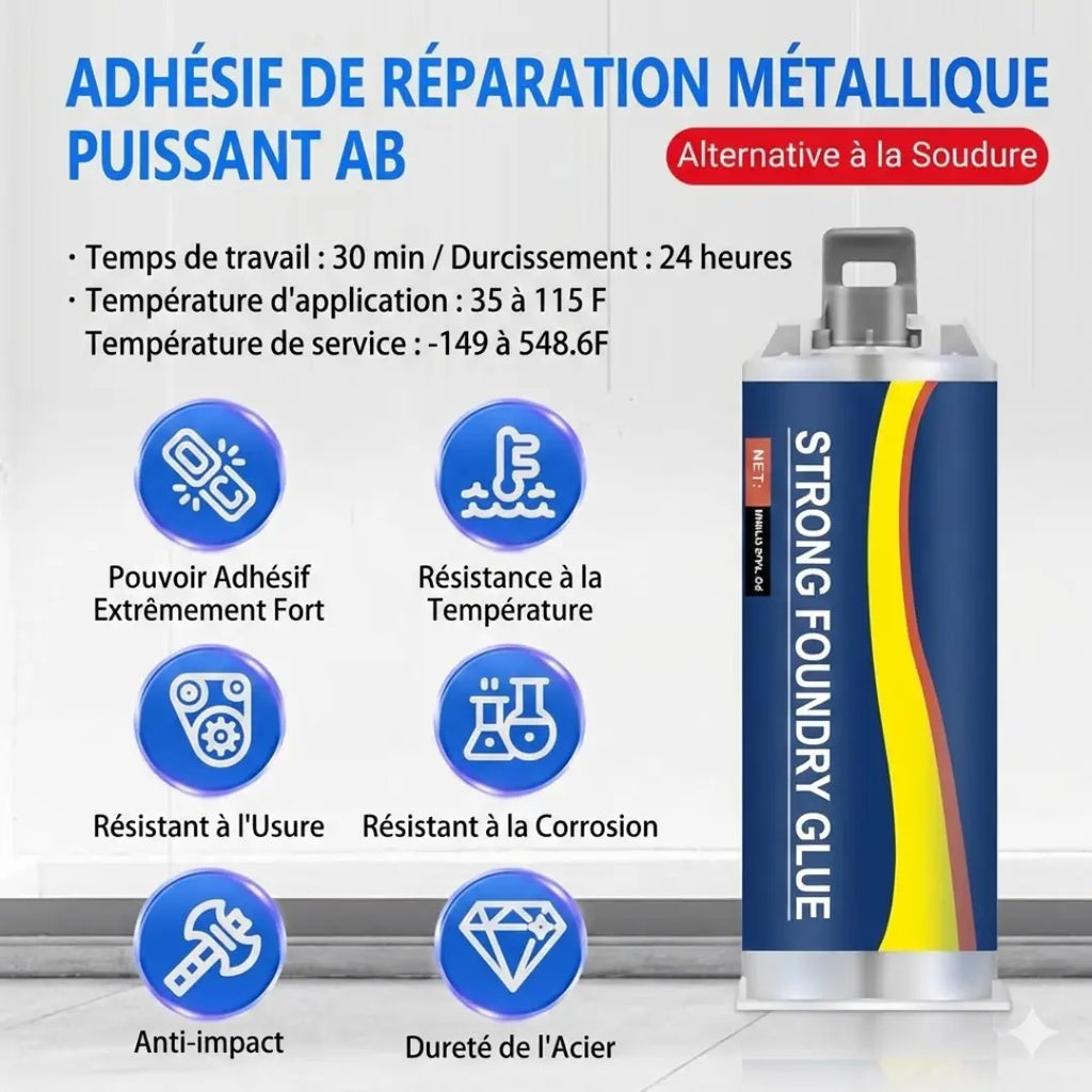 Pâte de réparation pour métal résistant (achetez 1, obtenez 1 gratuit)