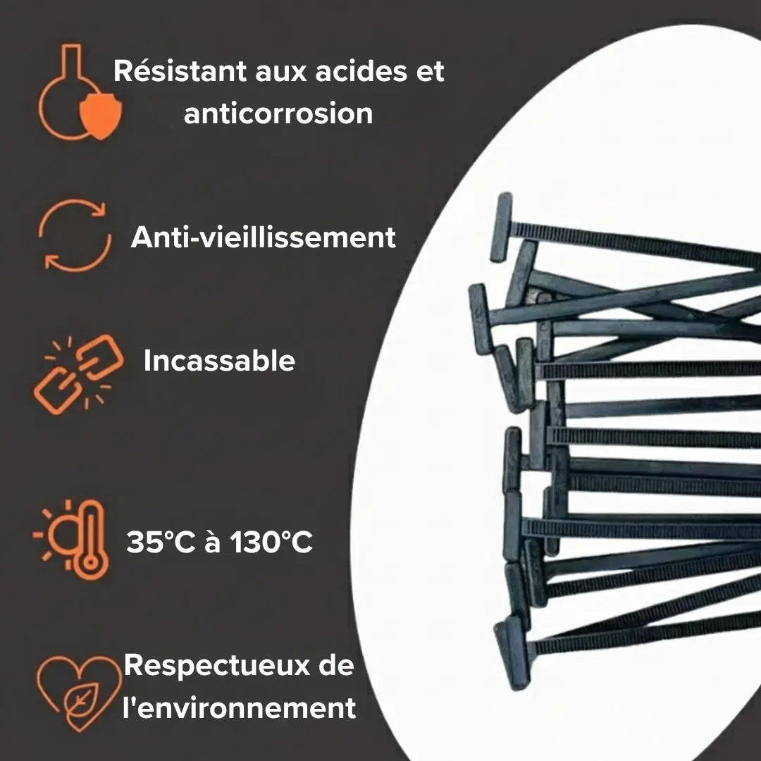 FlexiLock™ - Collier de serrage en nylon universel