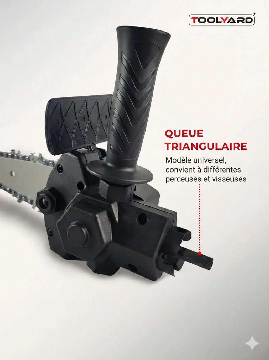 Accessoire tronçonneuse pour perceuse