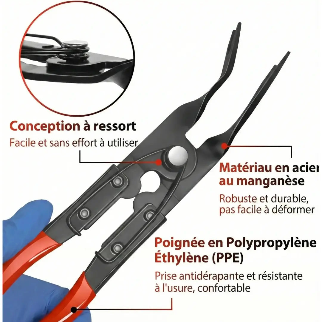 Pince de retrait de clips et de panneau