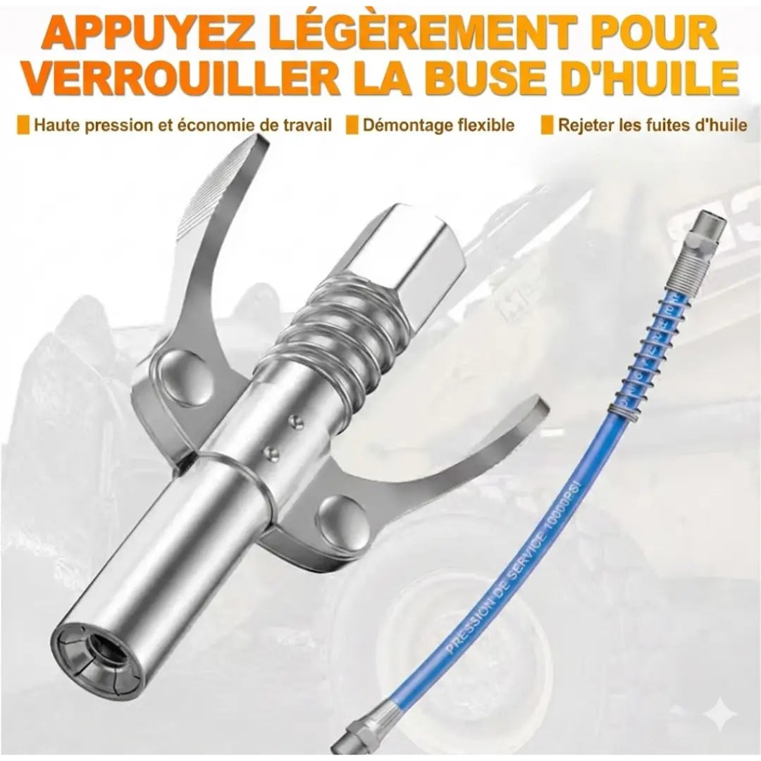 Raccord de graisse à haute pression verrouillable (achetez 1, recevez 1 gratuit)