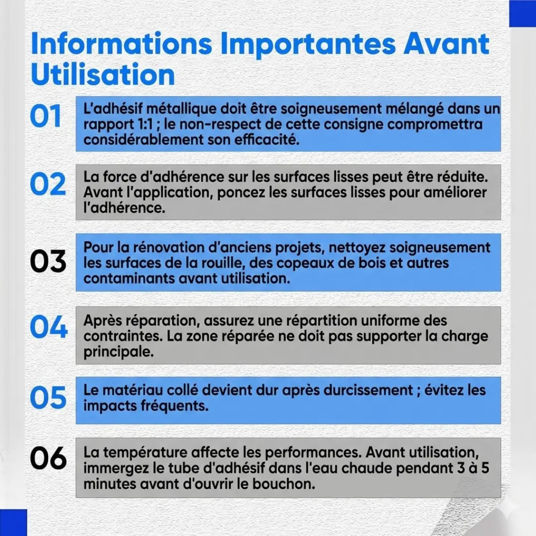 Pâte de réparation pour métal résistant (achetez 1, obtenez 1 gratuit)