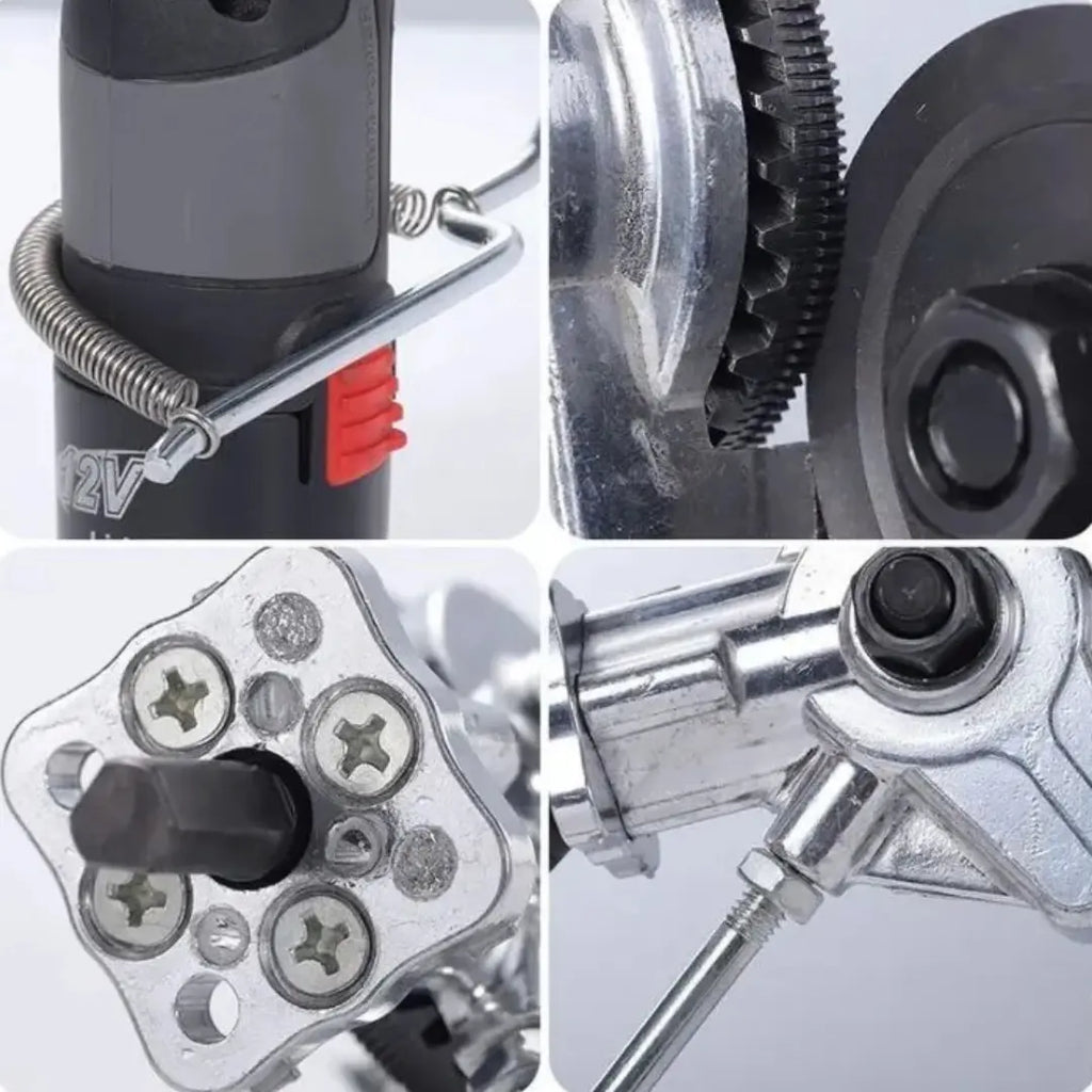 Accessoire de perceuse pour découpe de tôle