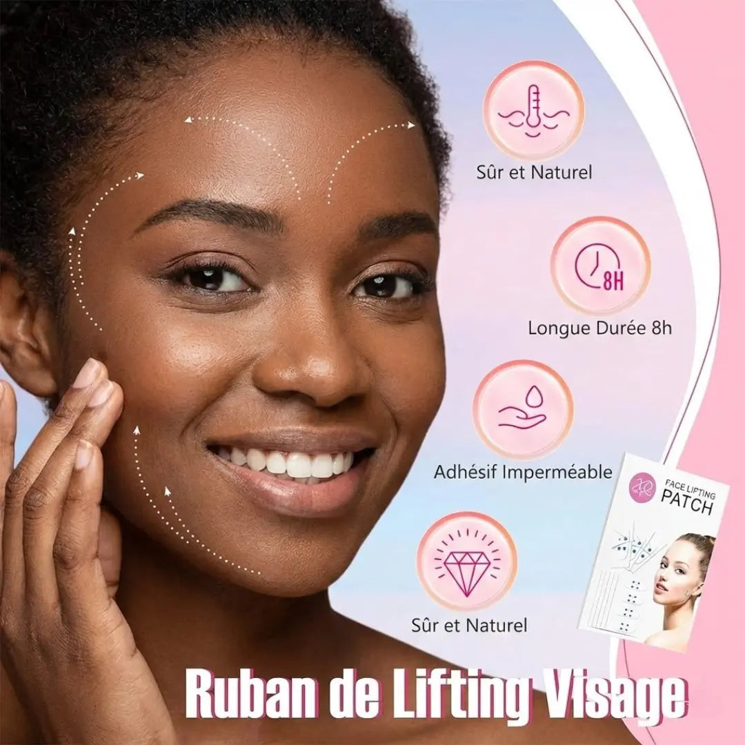 Ruban Lifting Visage Instantané (120 pcs) – 1 acheté = 1 offert
