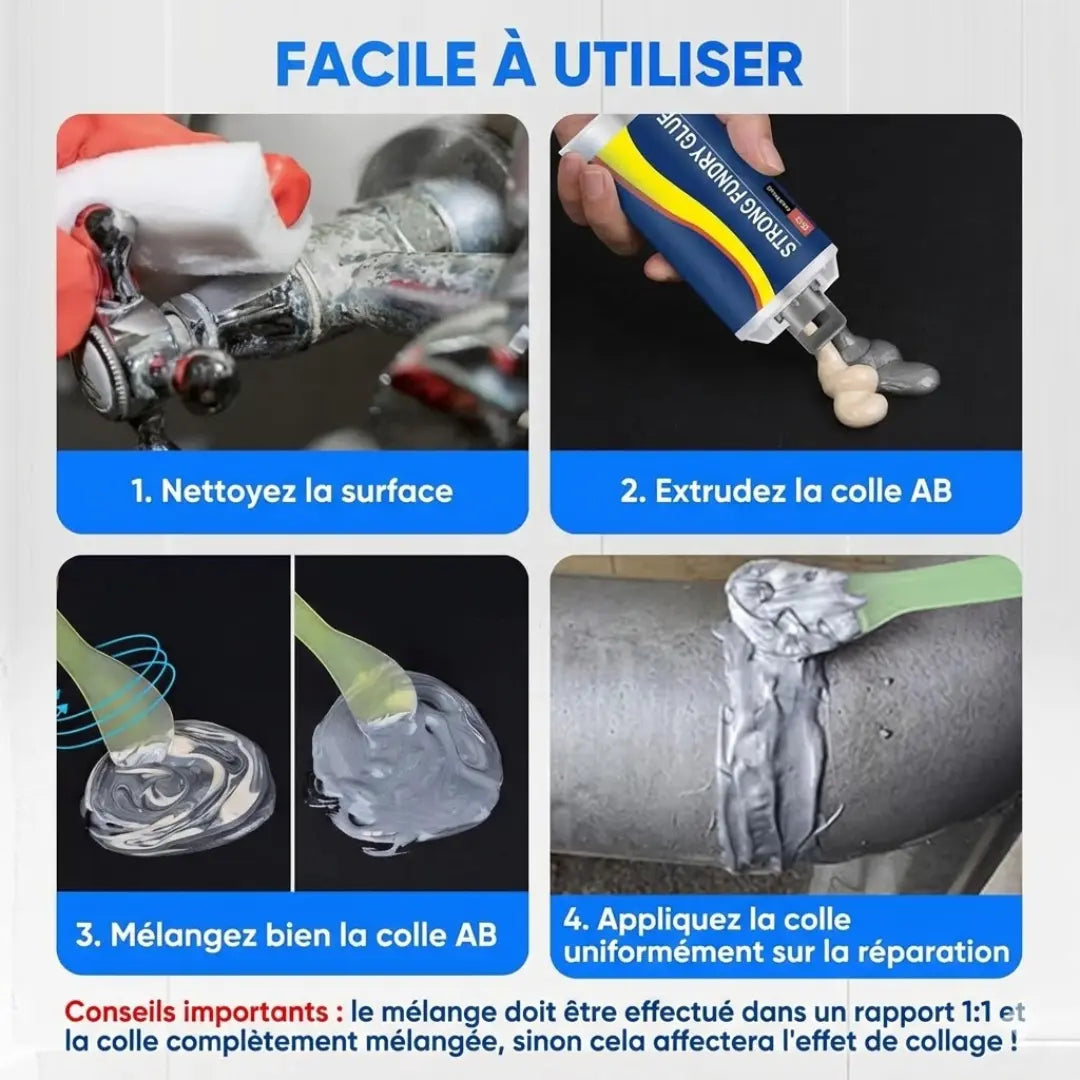 Pâte de réparation pour métal résistant (achetez 1, obtenez 1 gratuit)