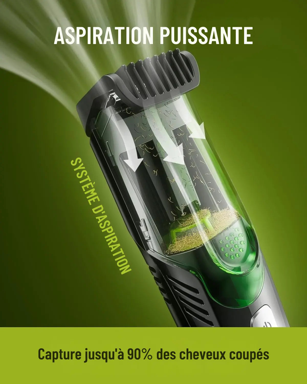 💈TONDEUSE AVEC ASPIRATEUR INTÉGRÉ🪒