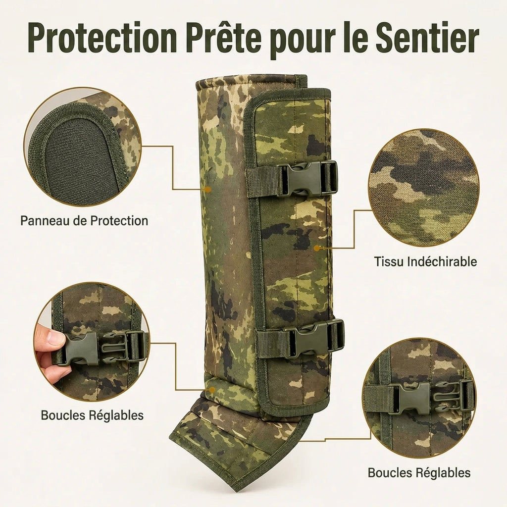 Guêtres Anti-Morsures de Serpent - Protection Robuste pour Sentiers