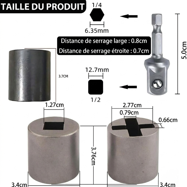 Adaptateur de Perceuse pour Cric