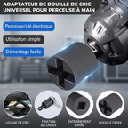 Adaptateur de Perceuse pour Cric