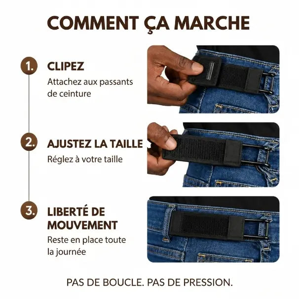 Ceinture ultra-légère pour hommes sans boucle (1 paires acheté 1 offert)