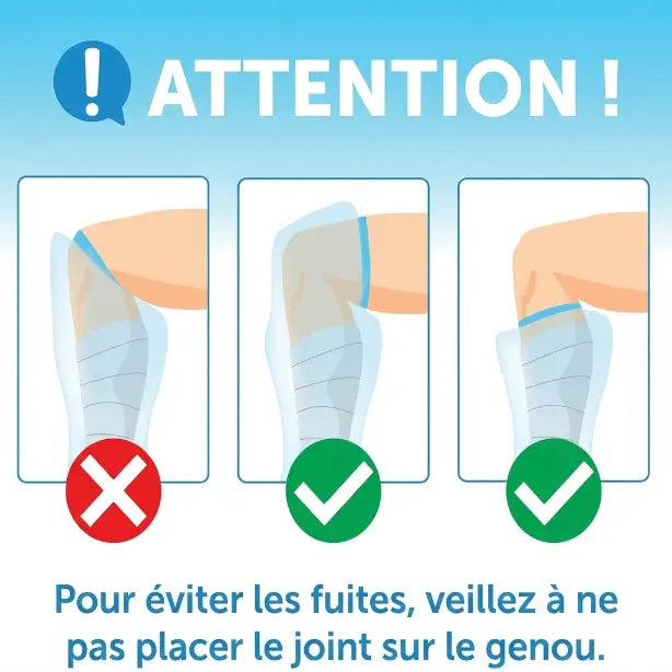 Housse étanche pour plâtre de jambe