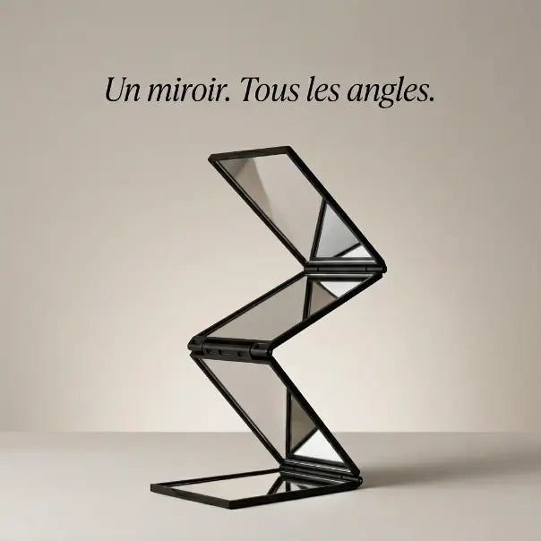 Miroir pliant multi-angle à 4 faces