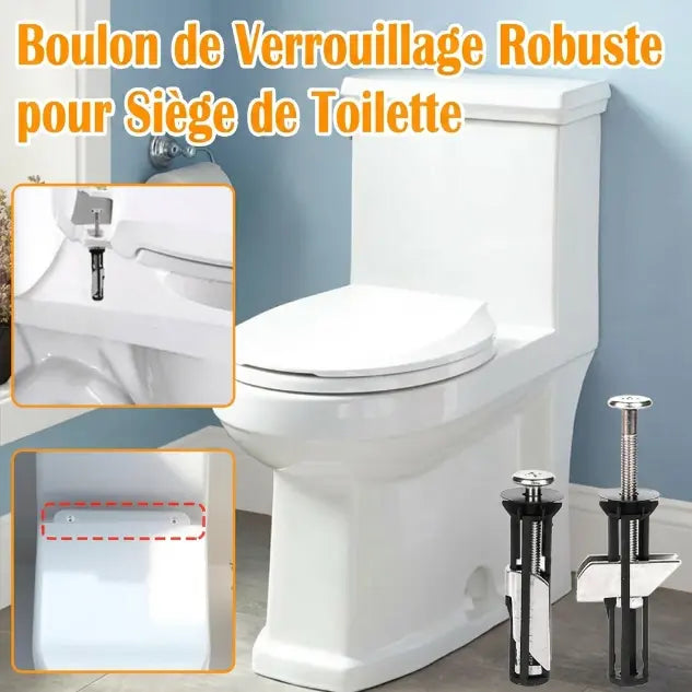 Boulon de verrouillage de couvercle de toilette (3 pairs)
