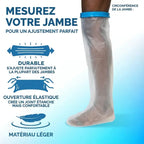 Housse étanche pour plâtre de jambe