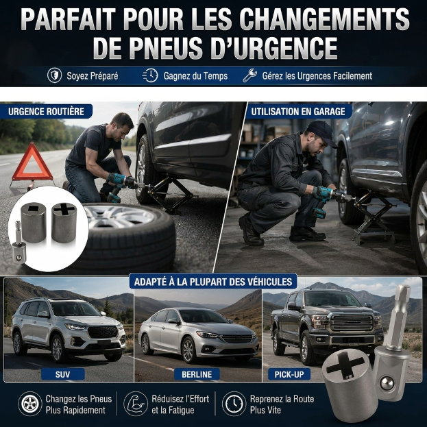 Adaptateur de Perceuse pour Cric