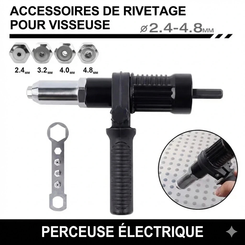 Adaptateur professionnel pour riveteuse